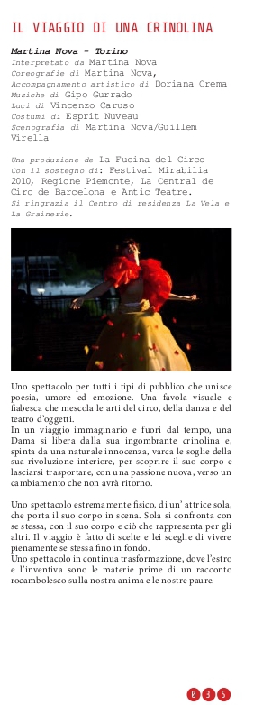 programma Il Viaggio di una Crinolina