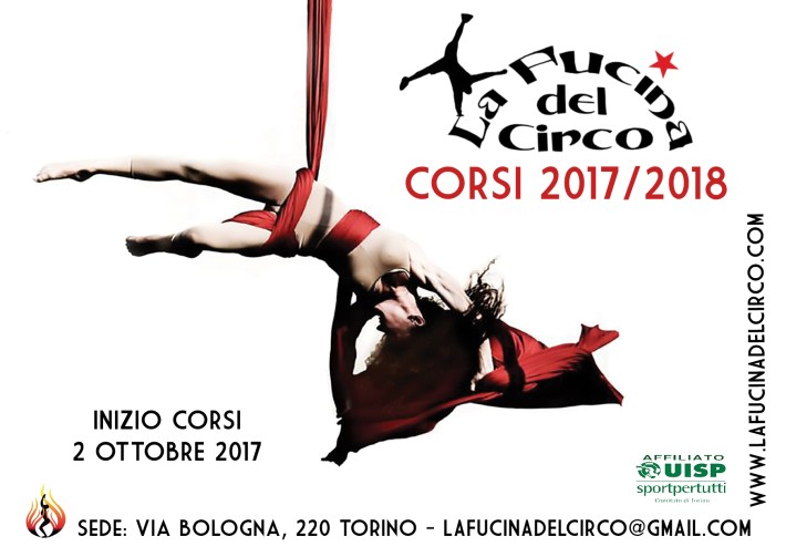 corsi, la fucina del circo, torino, tessuto aereo, trapezio, cerchio, amaca, corda, scuola, discipline, acrobatica, 2017, 2018, annuali, classi, private, professionale,