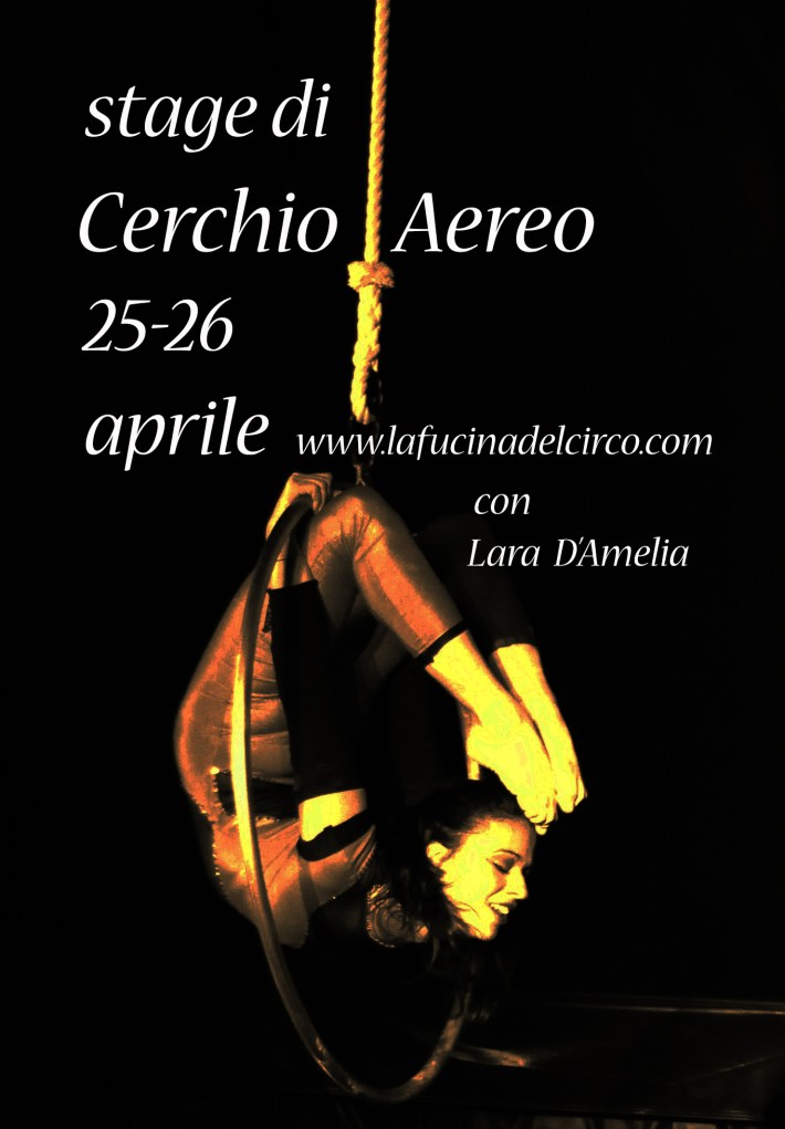 lara d'amelia. stage di cerchio aereo locandina