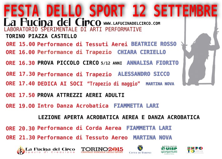 LA FUCINA DEL CIRCO SCALETTA FESTA DELLO SPORT TORINO WEB