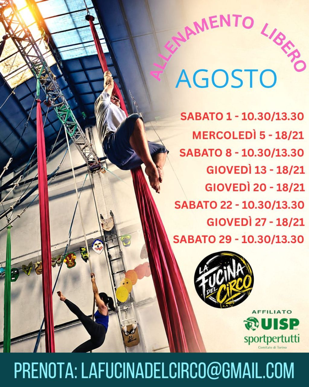 ALLENAMENTO LIBERO AGOSTO